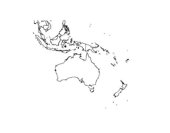 Контурные карты австралия 10 класс. Контурная карта Австралии и Океании. Карта Австралии и Океании черно белая. Карта Австралии черно белая для печати. Пустая карта Австралии и Океании.