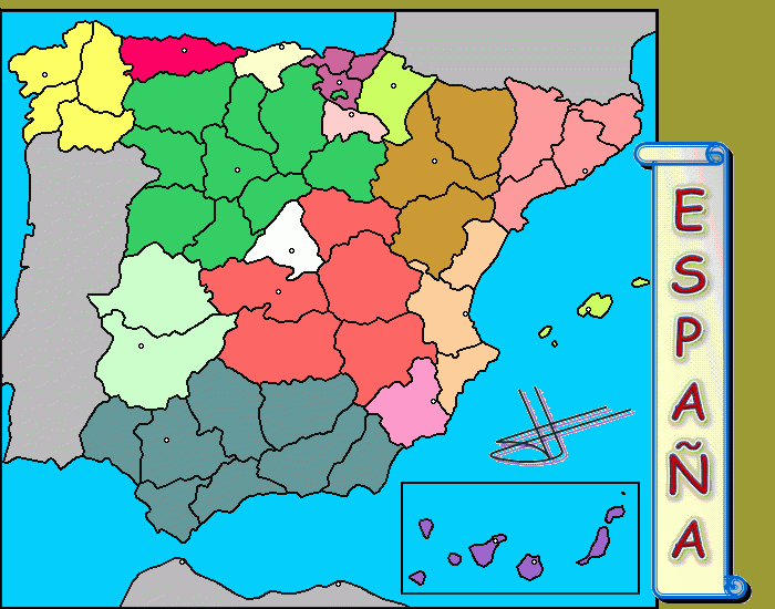 España comunidades autonomas y provincias