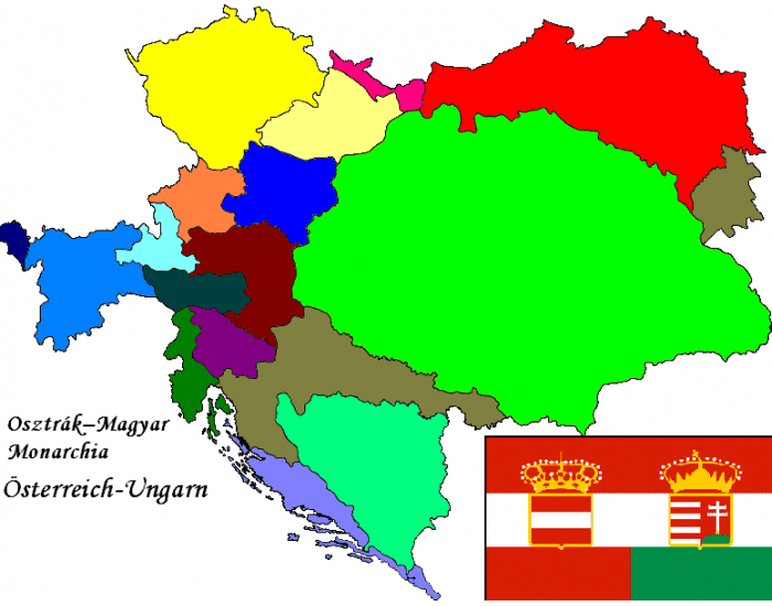 Италия австро венгрия. Австро Венгрия. Австро-венгерская Империя на карте мира. Административное деление Австро-Венгрии.