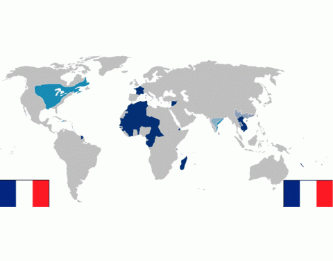 Французская колониальная империя карта