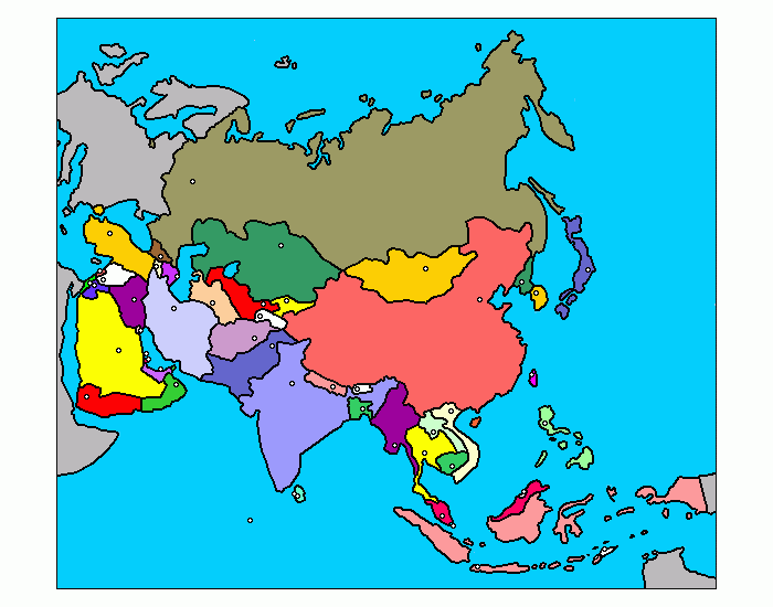 Азия политическая. Карта Азии без названий стран. Политическая карта Азии без названий стран. Карта Азии с границами стран без названий стран. Политическая карта Азии.
