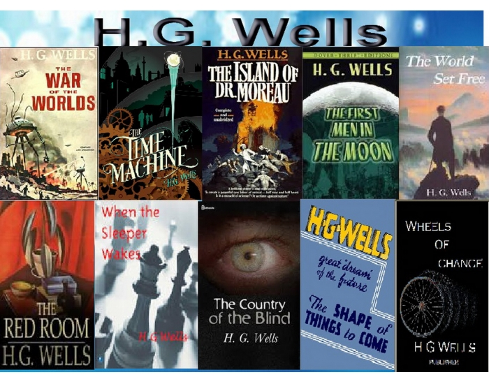 Well book. Герберт Уэллс на английском. Уэллс книги коллаж. H G wells books. Герберт Уэллс книги коллаж.