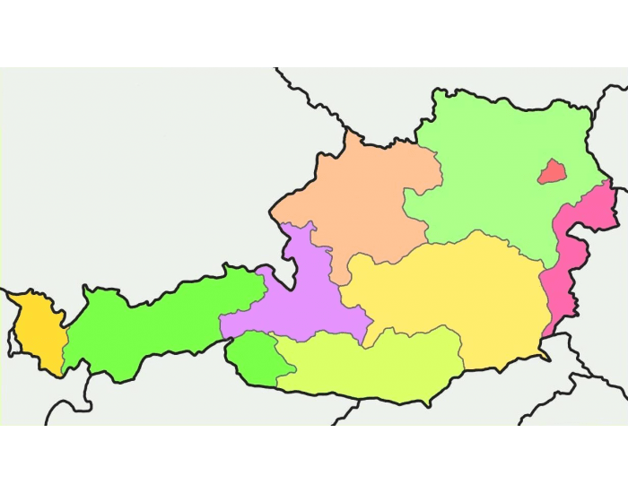 Карта австрии с городами на русском языке