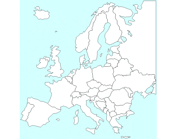 Карта европы 3 класс окружающий мир. Политическая карта Европы контурная карта для печати. Контурная карта Европы со странами и столицами. Карта пустая стран и столиц зарубежной Европы. Контурная карта Европы с границами государств.