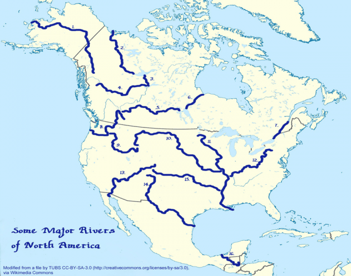 Самая крупная река материка северная америка