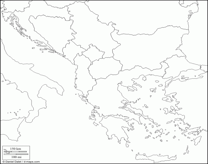 Турция карта контурная карта