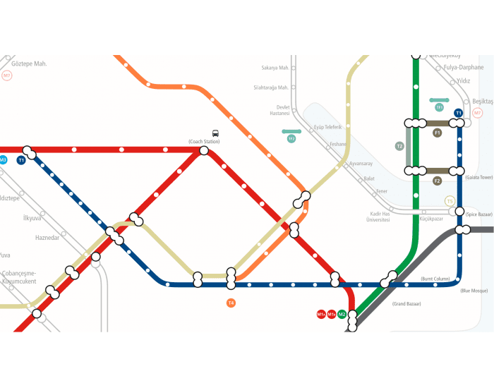 Схема трамвая т1 в стамбуле