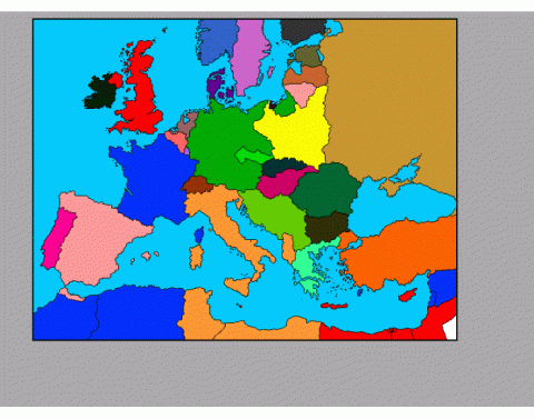 Карта европы 1939 года белая