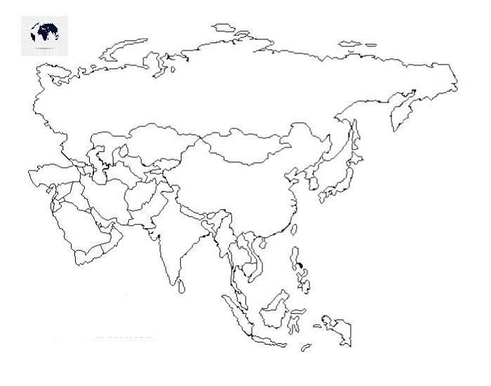 Карта евразии для маппинга