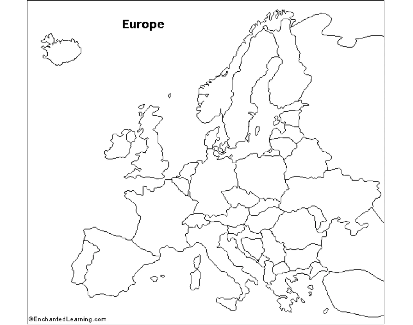 Зарубежная европа контурная карта 10 11 класс. Europe Map Quiz. Learn the Map of Europe. Blank Map of Europe.